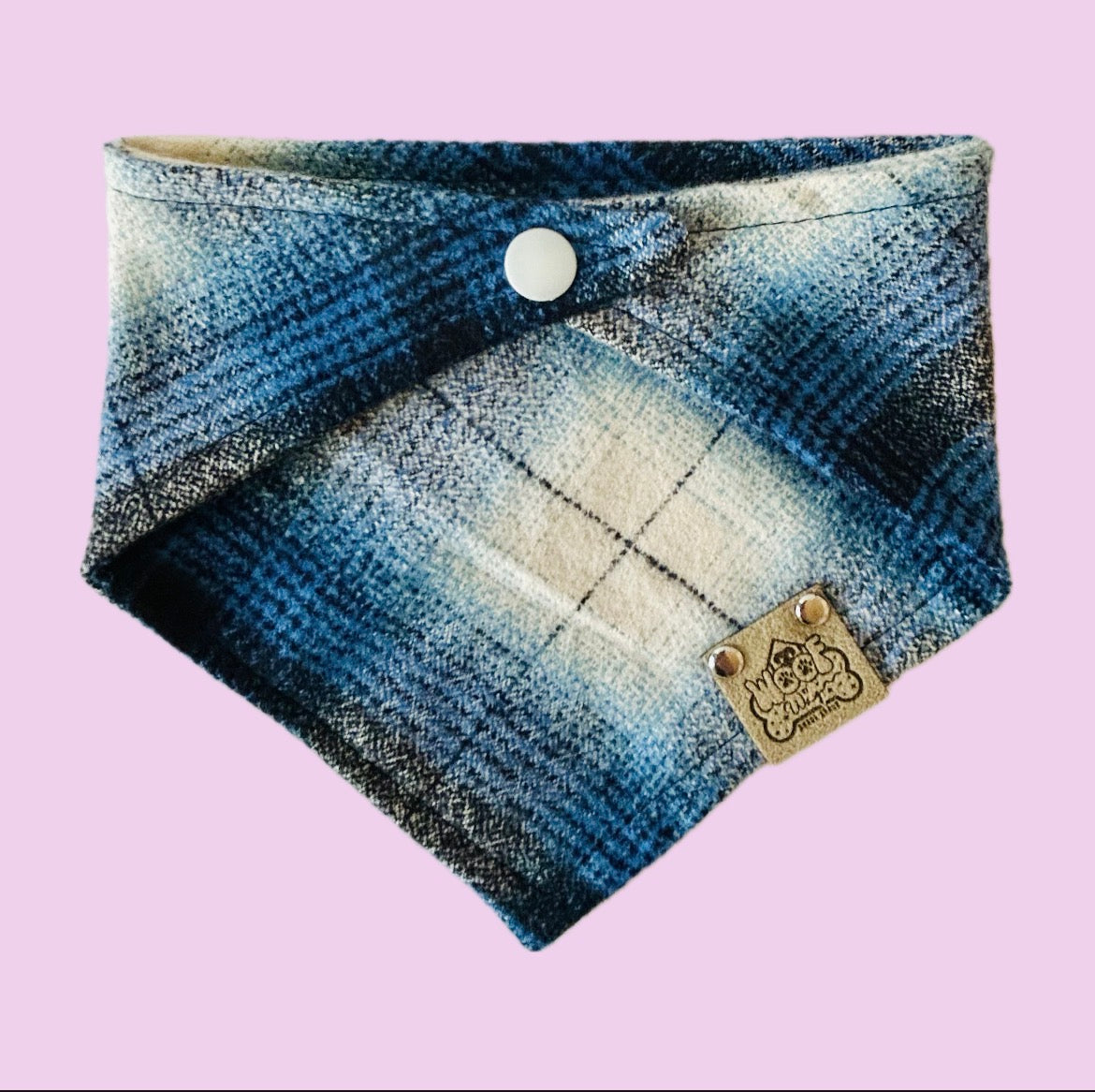 Flannel Blue and Cream Plaid