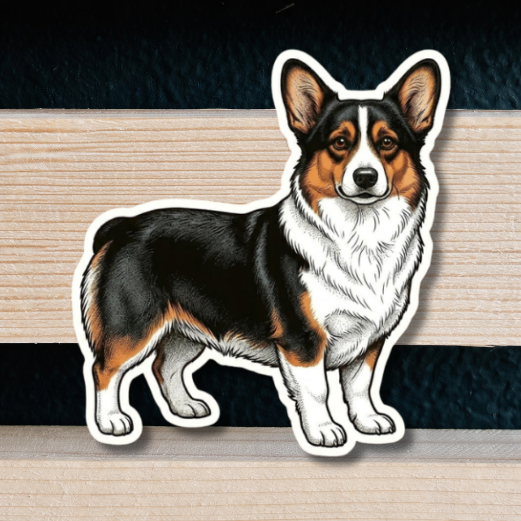 Wholesale Hand Drawn Dog Breed Stickers