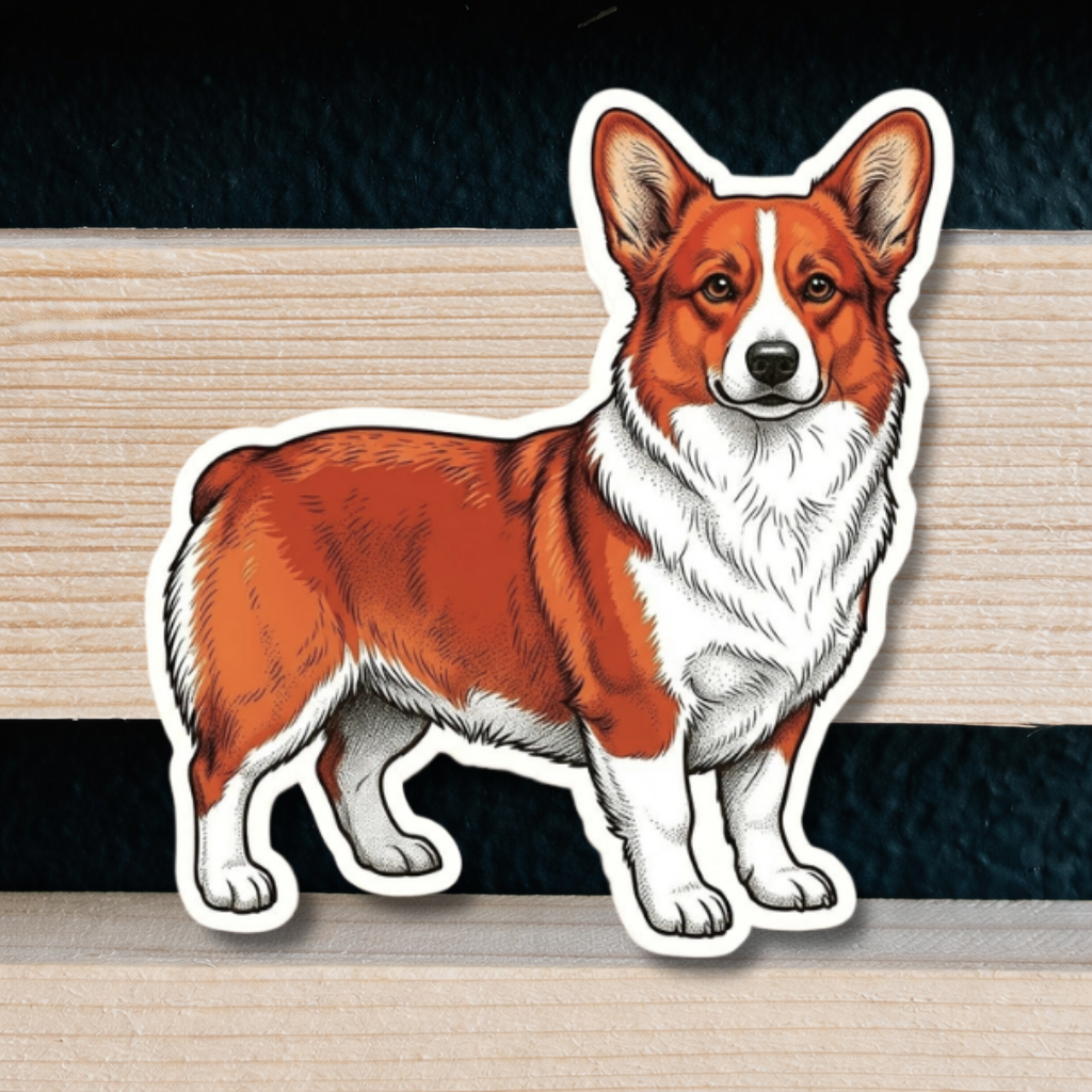 Wholesale Hand Drawn Dog Breed Stickers